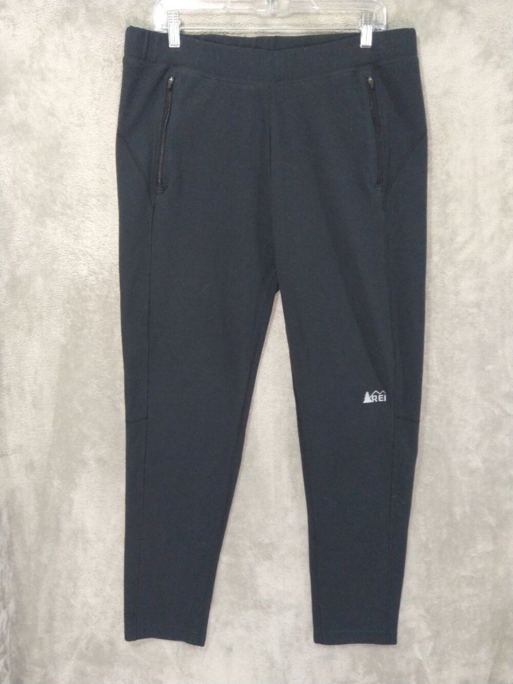 Rei Co Op Pants Mens Large Black Teton Fleece Joggers Gorpcore Midlayer Pull On